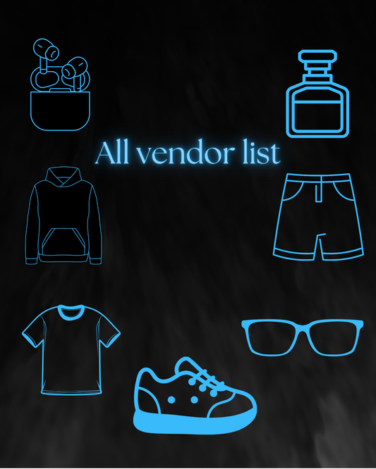 All vendor list